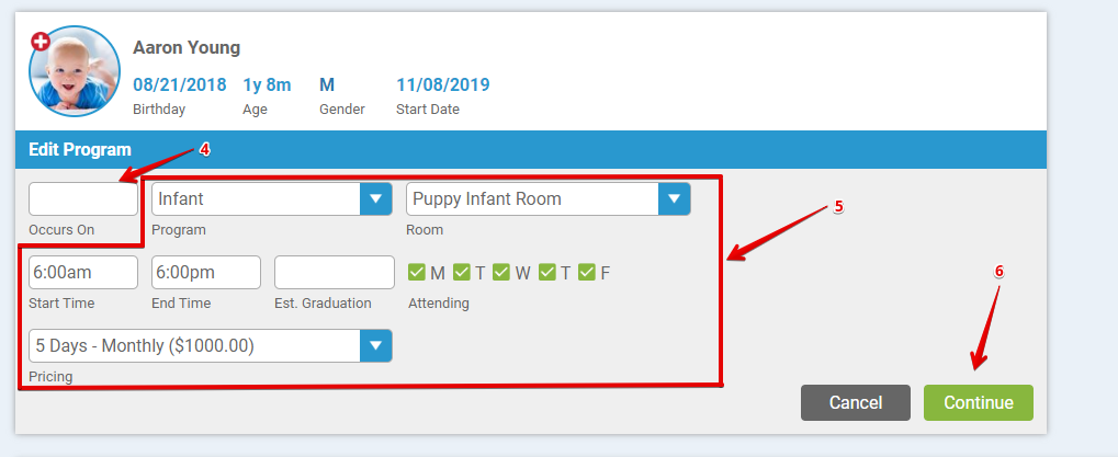 How to Schedule a Program and Pricing Change in Enrollment Manager